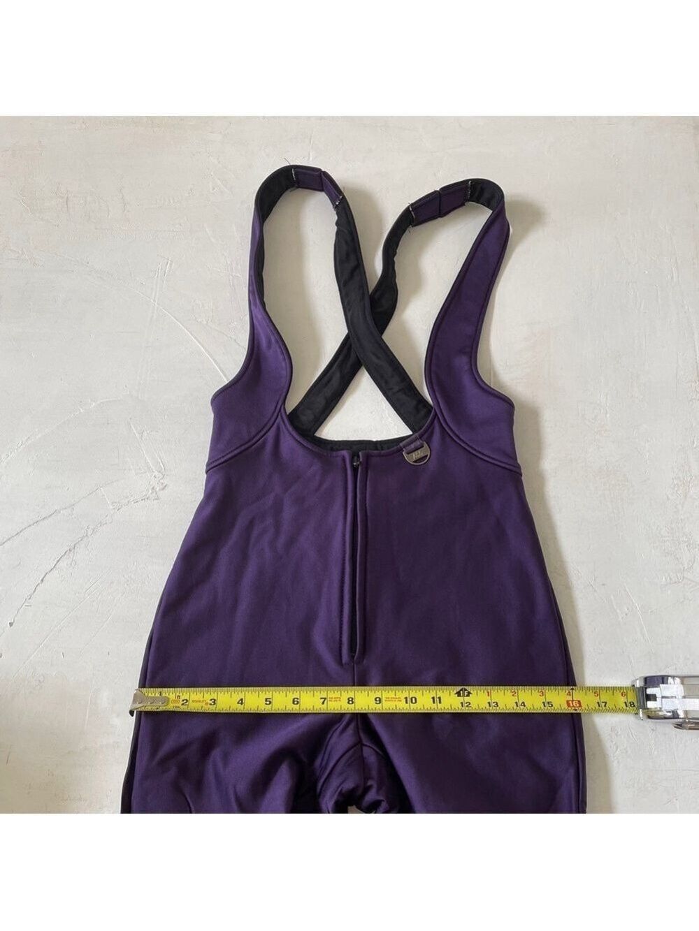 Vintage Nils Women's Black Snow Ski Bib Pants Stirrup Overalls Schoeller Size 4R - Picture 7 of 11